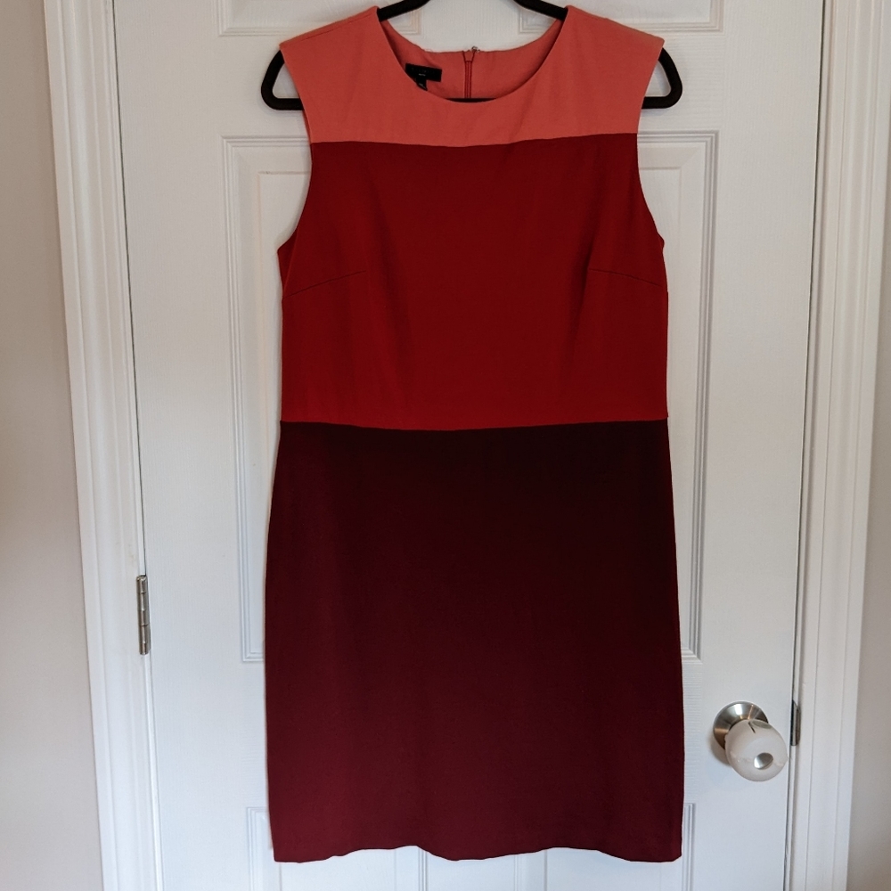 Talbots color block dress, 12P